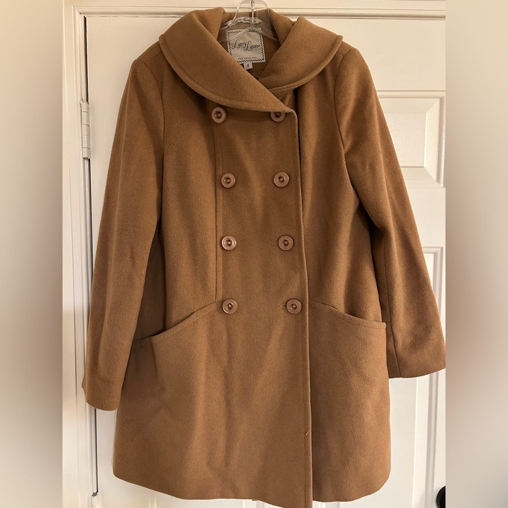Larry Levine double breasted peacoat